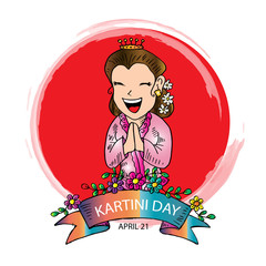 Kartini's Day. Indonesian Woman Emancipation Day. 21 april 