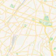 Montrouge, France printable map
