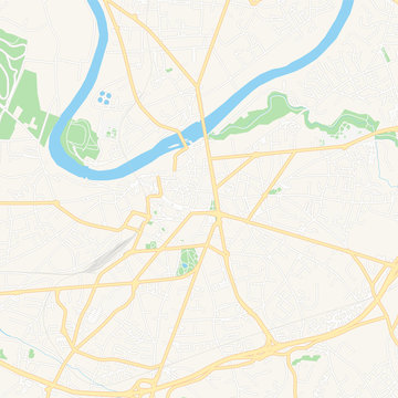 Albi, France printable map