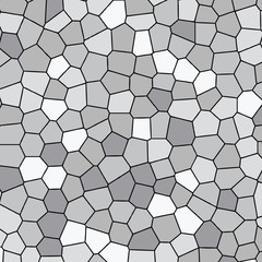 Light gray abstract mosaic seamless pattern. Vector crack background. Endless texture. Ceramic tile fragments. - vector