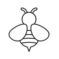bee icon- vector illustration