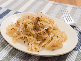 shukrut on a white plate