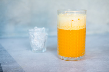 Orange smoothies in glass drink to lose weight drink episode morning