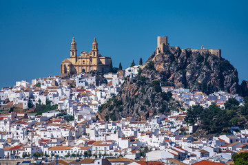 Olvera white village in Cadiz province, Andalusia, Spain © rudiernst