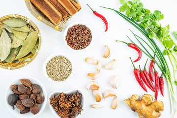 Chinese cooking ingredients and spices