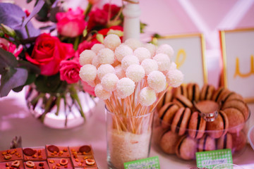 Delicious candy bar for special events