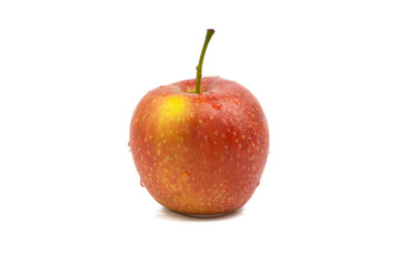 Apple on white background. Selective focus