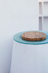 White plaster architecture background. Architectural detail