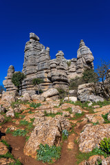 El Torcal de Antequera, Andalusia, Spain, near Antequera, province Malaga.