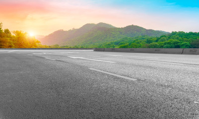 Fototapeta premium Road and Natural Landscape Landscape