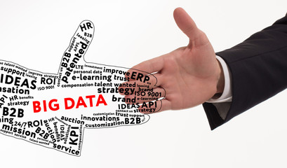 Business, technology, internet and networking concept. Young entrepreneur is committed to success...