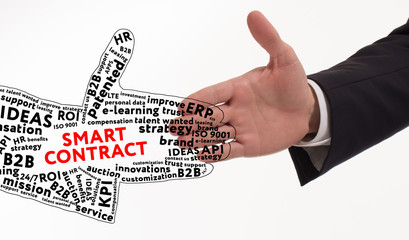 Business, technology, internet and networking concept. Young entrepreneur is committed to success...