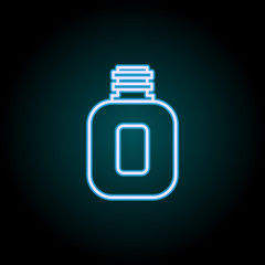 Obraz premium flask neon icon. Elements of Camping set. Simple icon for websites, web design, mobile app, info graphics