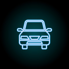Obraz premium car neon icon. Elements of Camping set. Simple icon for websites, web design, mobile app, info graphics