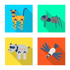 Vector design of toy and science symbol. Collection of toy and toy stock vector illustration.