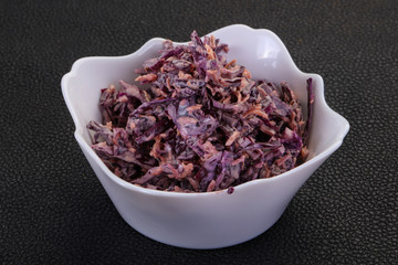 Cole slaw salad with cabbage