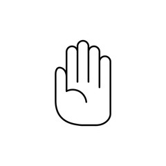 Obraz premium Hand, Palm Don't Touch