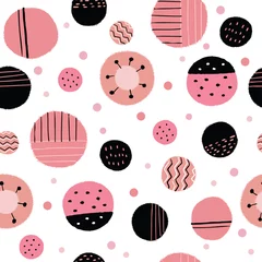 Fototapeten Abstract sweet pink  painting seamless pattern vector. © Meaw_sally