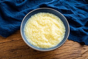 a bowl of nutritious millet porridge