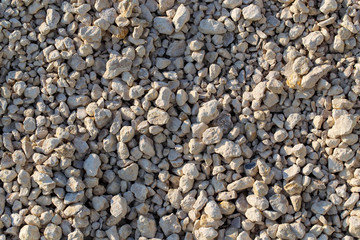 Construction gravel as abstract background