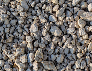 Construction gravel as abstract background