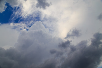 Clouds against blue sky as abstract background