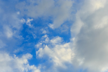 Clouds against blue sky as abstract background