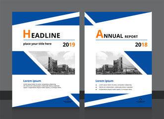 Cover design and annual report cover template A4 size for brochure design, magazine, poster, flyer etc. Vector illustration EPS-10 sample image with Gradient Mesh.