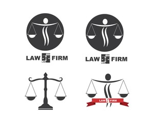 lawyer logo vector template design