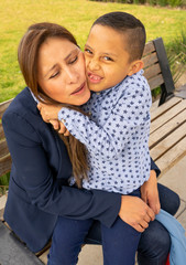 Fototapeta premium mama e hijo