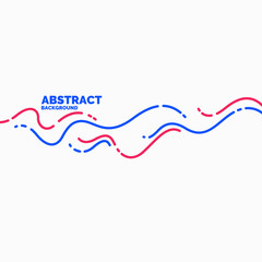 Bright poster with dynamic waves. Vector illustration.