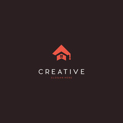 House school education logo design. Student housing logo template, College, Graduate cap, Campus, Education logo design and house building logo vector illustration graphic design.