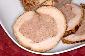 Gefüllter Schweinebraten