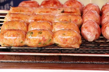 grilled sausage asia delicious at street food