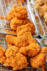 Fried chicken is delicious in street food