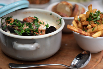 creamy mussel soup
