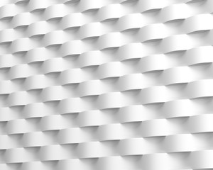 Abstract white polygonal geometric curved lines background