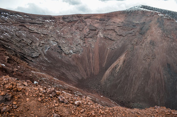 view of the volcano crater
