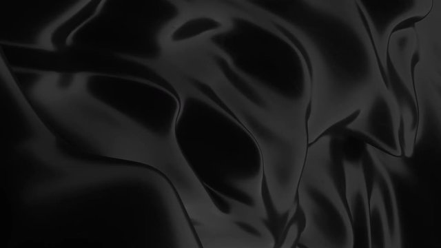 Abstract black background. Smooth black wave . Scratched Plastic. Dark luxury texture. Oil, petroleum, rock-oil. Silk, satin. Black tar, gum. loop animation