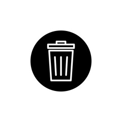 Trash icon vector. trash can icon. Delete icon vector
