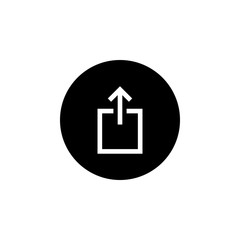 Upload icon vector. Upload sign icon. Upload button. Load symbol.