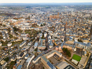 Fototapeta na wymiar Aerial view of Rodez