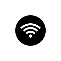 wifi icon vector. signal vector icon. Wireless and wifi icon or sign for remote internet access