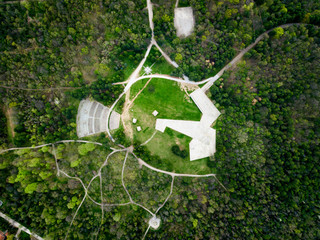 Fototapeta na wymiar Bubanj park in Nis, Serbia aerial view