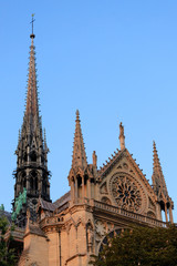 Fototapeta na wymiar Notre dame de Paris spire