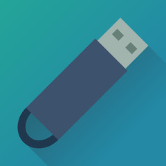 Clé USB (flat design)