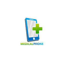 Medical Phone Logo Template Design Vector, Emblem, Design Concept, Creative Symbol, Icon