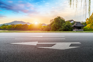 Fototapeta premium Road and Natural Landscape Landscape