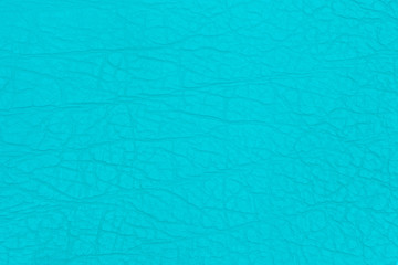 Fototapeta na wymiar Genuine leather aquamarine background texture.