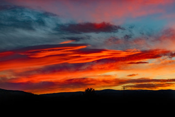 Weihnachtssonnenuntergang